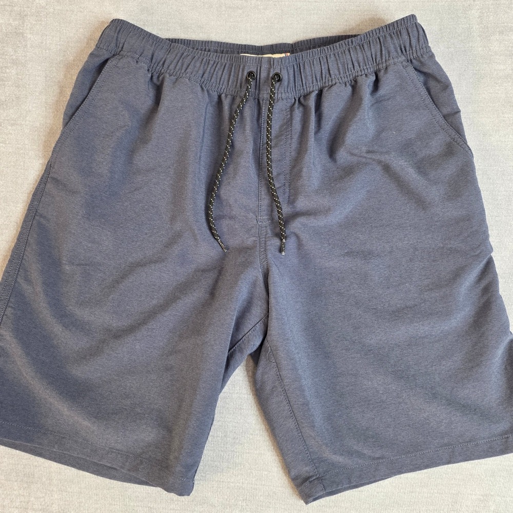 Departwest Hybrid Shorts Mens M BKE Blue Heathered Stretch Casual Drawstring